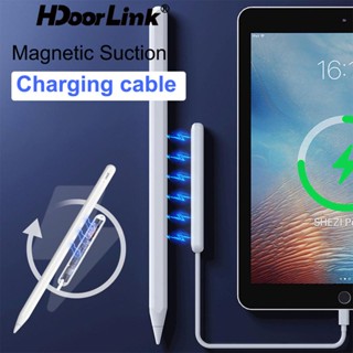 Hdoorlink สายชาร์จแม่เหล็ก สําหรับ A-pple Pencil 2 2nd Type C อะแดปเตอร์ชาร์จ USB C สําหรับ A-pple Pencil 2 2nd Stylus Charger