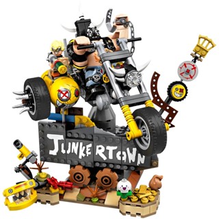 บล็อคตัวต่อโมเดลรถจักรยานยนต์ Junkrat Hamster Roadhog Motor Video Games Bricks ของเล่นสําหรับเด็กผู้ชาย ของขวัญคริสต์มาส 380 ชิ้น