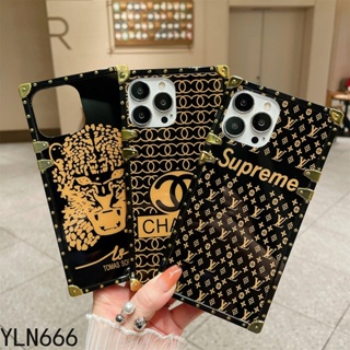 เคสป้องกันโทรศัพท์มือถือ ทรงสี่เหลี่ยม หรูหรา สําหรับ VIVO S7 S10 S12 V23E V23 X27 V25 PRO Y70S Y97 Y35 Y73S Y77 Y16 Y22S Y02S V5 V7 X21 X21S X7 X9 X20 PLUS