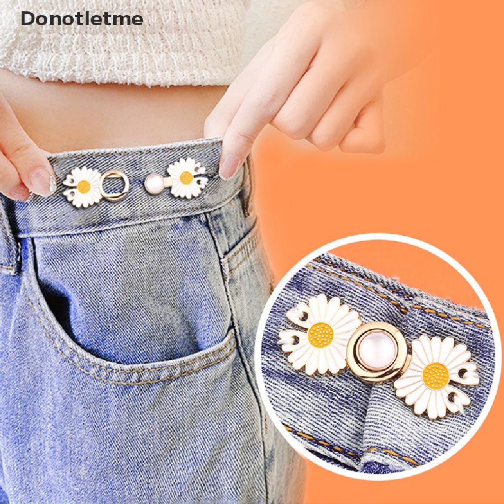 <Donotletme> กระดุมโลหะ ปรับได้ สําหรับรัดเอวกางเกงยีน กระโปรงยีนส์ ลดราคา
