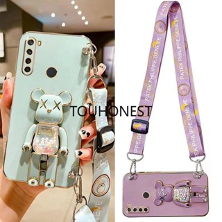 เคส Xiaomi Redmi Note 8 Pro เคส Redmi Note 9 Pro เคส Redmi Note 9S เคส Redmi 8 Case Redmi 9 Case Redmi 9A 9i Case Redmi 9C NFC Case Redmi 10A Case Silicone Anime Cute Kaws Bear Stand Cartoon Wrist Band Phone Case Casing Cover TS โทรศัพท์มือถือ ซิลิโคน