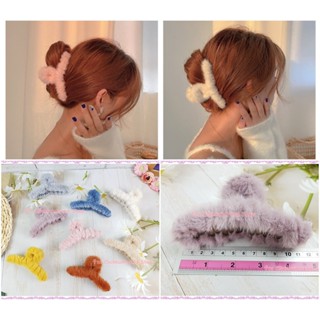 กิ๊บหนีบผม ปอมปอมขนฟู น่ารักมาก **พร้อมส่ง**