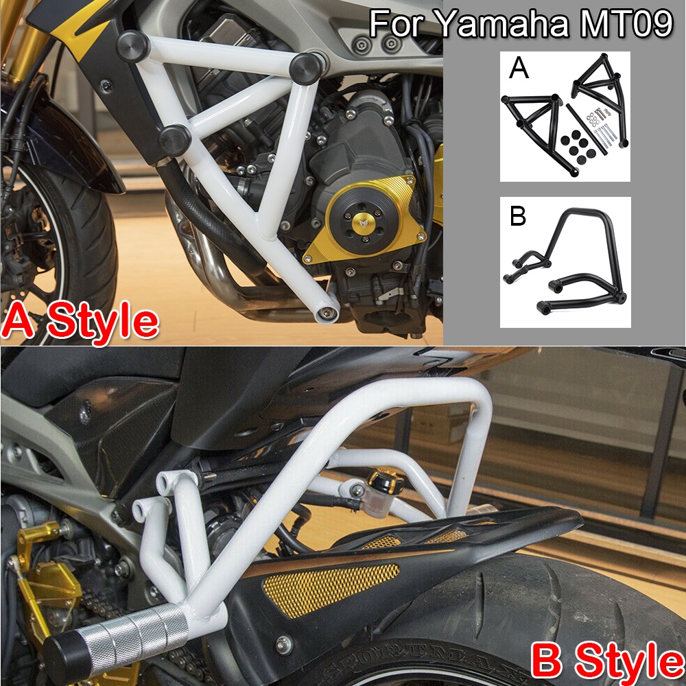 Ultrasupplier ตัวป้องกันเครื่องยนต์ สําหรับรถจักรยานยนต์ Yamaha MT09 FZ09 Tracer MT-09 FZ-09 2014 2015 2016