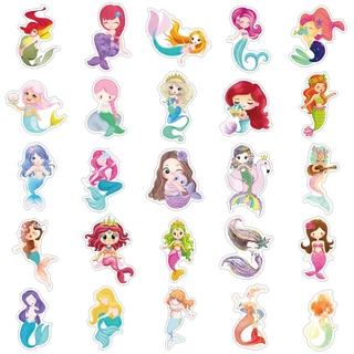 ❉ Q Little Mermaid Series 03 Stickers ❉ 50Pcs/Set Waterproof DIY Fashion Decals Doodle Stickers