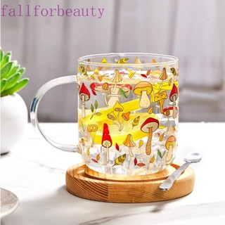 Fallforbeauty แก้วกาแฟ ลายการ์ตูนฟักทอง เลม่อน พร้อมหูจับ หลากสี