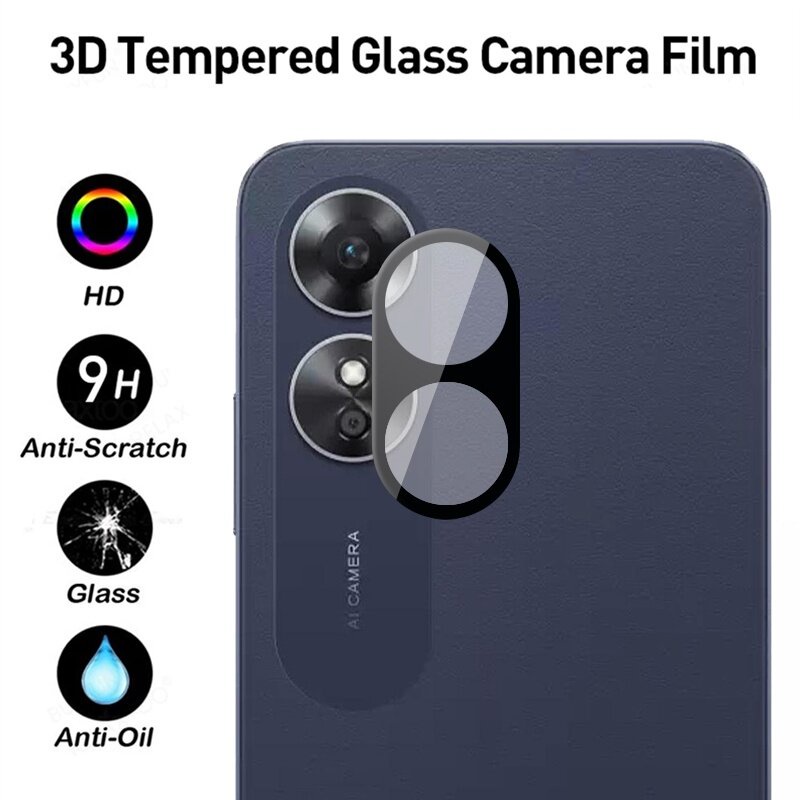 ฟิล์มกระจกกล้อง Oppo A3/A80/a3X/A3pro/A60 4G/A17 Reno8T 5G A78 5G ฟิล์มกันกระแทก กระจกนิรภัย ป้องกันหน้าจอด้านหลังเลนส