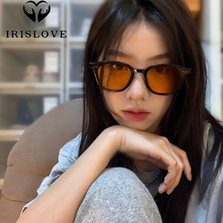 Irislove แว่นตากันแดด UV400 กรอบสี่เหลี่ยม สีดํา สีน้ําตาล สไตล์วินเทจ สําหรับผู้หญิง ผู้ชาย เดินทาง ชายหาด ฤดูร้อน