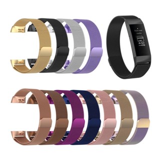 สายนาฬิกาข้อมือสเตนเลสสตีล สําหรับ Fitbit Charge 3 4 SE Band Fitbit Charge 2