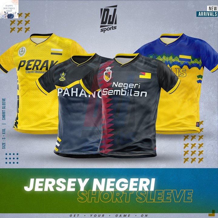 Dj_Sport Jersey NEGERI Short Sleeve / Logo Sulam / Size : S-2XL - [ Part 2 ]