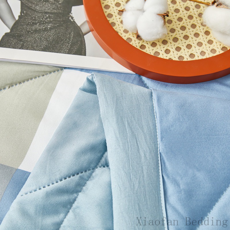 ผ้านวมเย็นสไตล์ญี่ปุ่น Muji ลายตาข่าย เบาสบายผิว ระบายอากาศได้ดี 5 ฟุต 6 ฟุต 6.5 ฟุต - รูปที่ 5