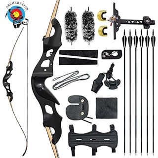 【Archery Beginner Kit】คันชัก ล่าสัตว์ 20-55 ปอนด์ 60 นิ้ว สําหรับผู้ใหญ่