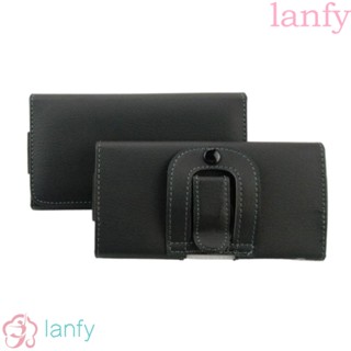 Lanfy กระเป๋าใส่โทรศัพท์มือถือ น้ําหนักเบา และบาง|กระเป๋าใส่โทรศัพท์มือถือ แบบแขวนเข็มขัด แนวนอน ลายลิ้นจี่