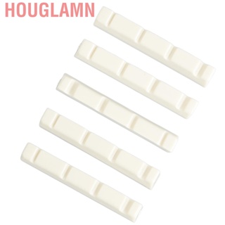 Houglamn 5PCS Guitar Nut Set Slotted Musical Instrument Accessory for 4 String Electric Acoustic