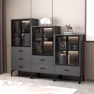 ตู้ข้างตู้เก็บของตู้ครัวตู้ไฟหรูหราหลายชั้นพร้อมประตูลิ้นชัก Sideboard Cabinet Storage Cabinet ตู้ข้างห้องนั่งเล่นตู้น้ำ