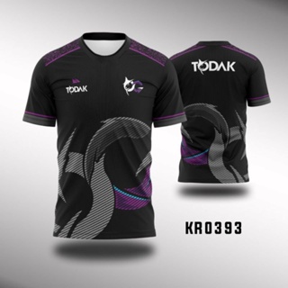 เสื้อกีฬาแขนสั้น ลาย TODAK ESPORT KR0393 Mobile Legend PUBG Freefire 2021