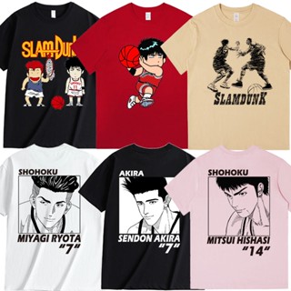 เสื้อยืดแขนสั้น พิมพ์ลายดอกไม้ Slam Dunk slamdunk Mitsui Shou