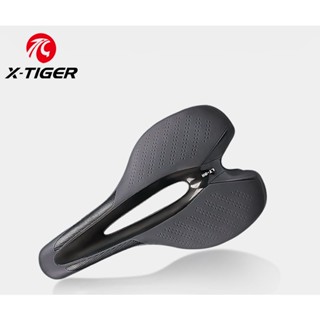 X-tiger อานเบาะที่นั่งจักรยาน หนัง PU กันน้ํา พร้อมไฟท้าย สําหรับรถจักรยานเสือภูเขา