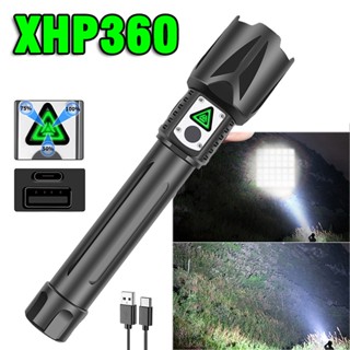 Xhp360 ไฟฉาย Led ชาร์จไฟได้ ซูมได้ สําหรับล่าสัตว์