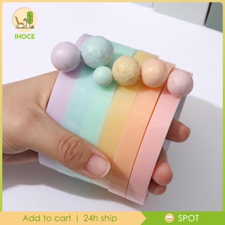 [Ihoce] 6x เทปกาว ลูกบอลสี ของขวัญ เกมของเล่นเพื่อการศึกษา DIY ทําลูกบอล ตกแต่ง เทปม้วนเหนียว สําหรับสมุดภาพ ผู้ใหญ่