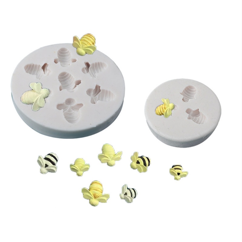 YU Bubble Little-Bee Shape Baking แม่พิมพ์ซิลิโคนสําหรับตกแต่งเค้ก Chocolate Craft