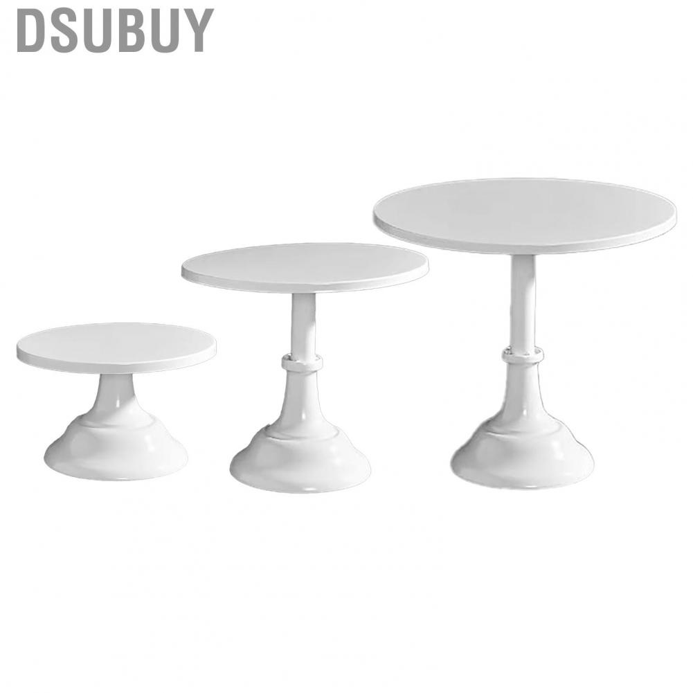 Dsubuy เค้กโลหะยืนรอบสไตล์ยุโรปฝีมือดีชั้นวางกันลื่นสำหรับงานแต่งงาน