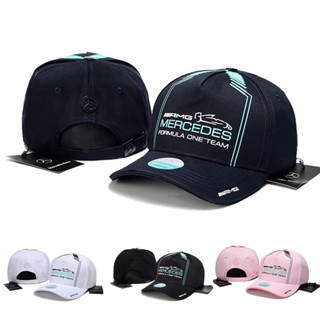 Mercedes-amg Racing Hat F1 หมวกเบสบอล ปรับได้ สําหรับแข่งรถมอเตอร์สปอร์ต