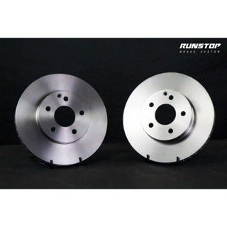 RUNSTOP รันสตอป brake disc จานเบรคหน้า แบบเรียบ ขนาดเดิม 295 Mercedes Benz รุ่น W211 E 200 E240 E220Di ราคาต่อคู่