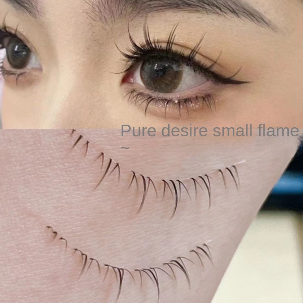 ขนตาล่างจําลอง นางฟ้า!Flu ขนตาปลอมแฟชั่น แบบใส เบาพิเศษ ใส่สบาย L17H