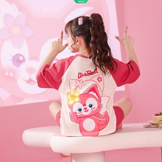 ชุดนอน เสื้อแขนสั้น กางเกงขาสั้น ผ้าฝ้าย ลาย Sanrio Cinnamoroll Melody น่ารัก สไตล์เกาหลี แฟชั่นฤดูร้อน สําหรับเด็กผู้หญิง