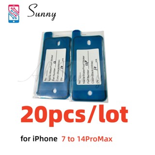 สติกเกอร์เทปกาว LCD กันน้ํา สําหรับ iPhone 6S 7 8 Plus 6SP 11 12 Pro Max X XS XR 20 ชิ้น