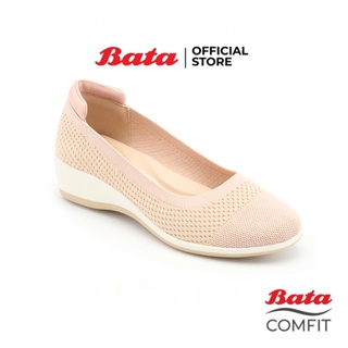 Bata บาจา Comfit รองเท้าเพื่อสุขภาพแบบหุ้มส้น รองเท้าแฟชั่น รองเท้าเสริมส้น สำหรับผู้หญิง สีชมพู รหัส 6515710 สีกรมท่า รหัส 6519710