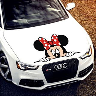 Mickey Mouse Bumper Stickers Mickey Minnie Couple Creative Personality Car Door Stickers Cute Cartoon Car Tail Stickers Scratches Decorative Sticker ULej