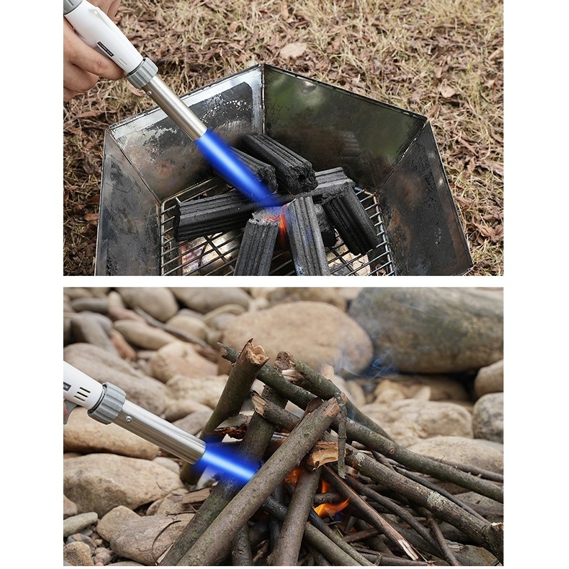 Gas canister torch head, flame gun, gas burner — ideal for cooking applications