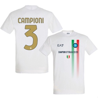 เสื้อกีฬาแขนสั้น ลายทีมชาติฟุตบอล Naples Commemorative Edition Jersey 23-24 ชุดเหย้า สําหรับผู้ชาย AAA