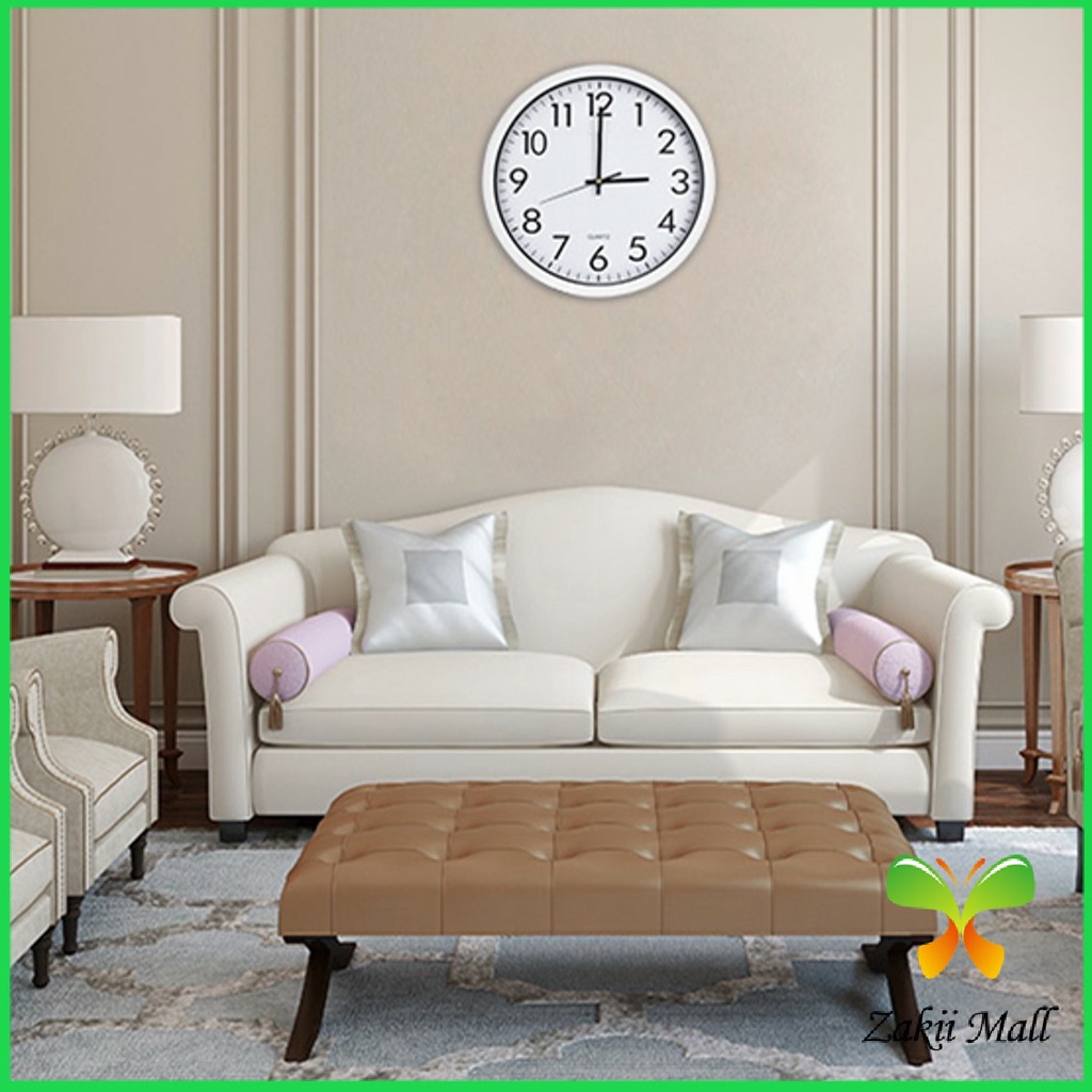 Zakii Mall นาฬิกาแขวนผนัง -นาฬิกาแขวน นาฬิกาแขวนผนัง นาฬิกทรงกลม นาฬิกาลายต้นไม้ นาฬิกาแขวนผนังสีดำ 