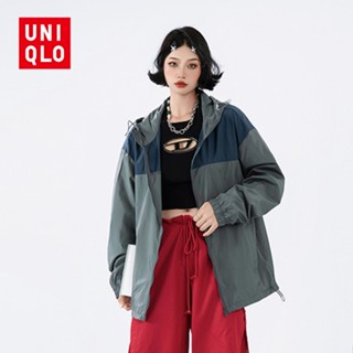 Uniqlo เสื้อกันฝน กันแดด UPF50+ 6XL กันน้ํา ทรงหลวม ขนาดใหญ่ เหมาะกับฤดูร้อน สําหรับเด็กผู้ชาย และเด็กผู้หญิง