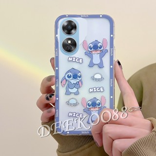 เคสโทรศัพท์มือถือ TPU แบบนิ่ม ลายการ์ตูนหมีน่ารัก สีฟ้า สําหรับ OPPO A58 OPPOA58 4G 2023