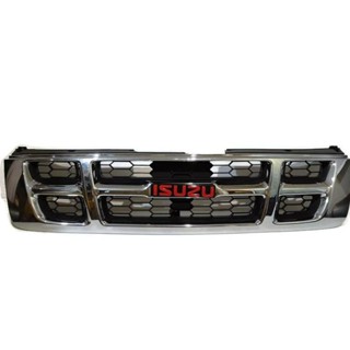 *แนะนำ* หน้ากระจัง ISUZU DMAX ปี 2003-2005 4WD ชุบโครเมี่ยม พร้อมlogoสีแดง