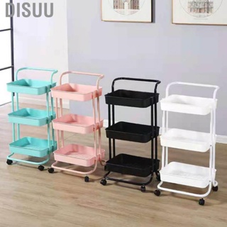 Disuu Heavy Duty 3 Tier Utility Rolling Cart Stylish Multifunctional Storage Organizer for Kitchen Bathroom Living Room