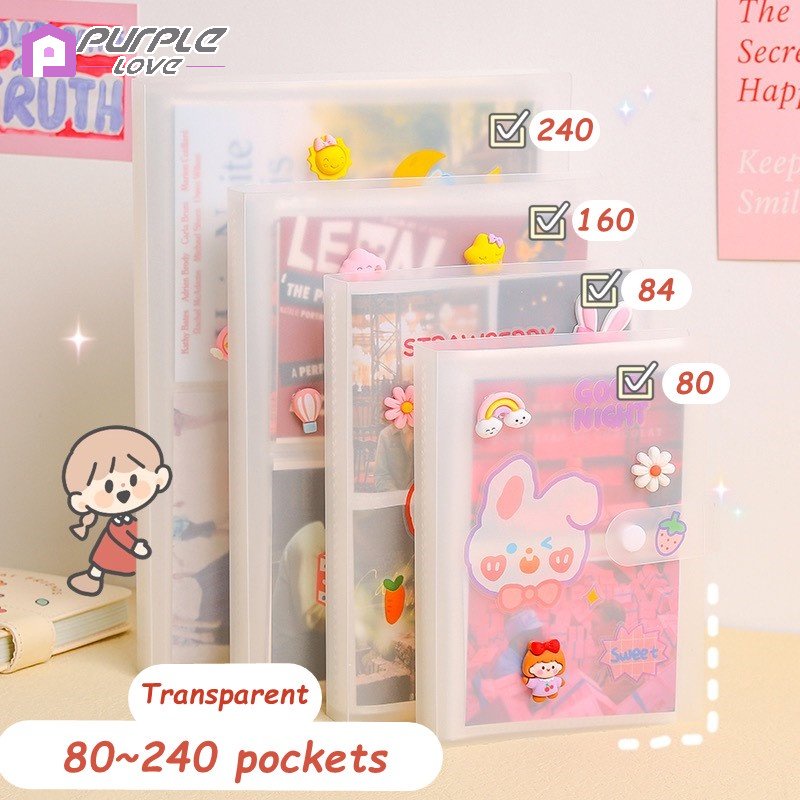 อัลบั้มรูปภาพพลาสติก 3 นิ้ว - 6 นิ้ว Idol Phpto Card Holder Graduation album