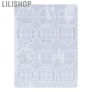 Lilishop Key Tag Resin Mold  Resin Key Cover Mold Silicone Material  for Art Project