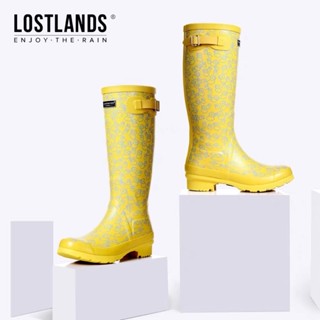 👟rain boots👟พร้อมส่งทันทีจากไทย🔥⚡️⚡️รองเท้าบูทยาวกันฝนสีเหลืองลายเป็ดคิ้วท์ๆ ลายน่ารัก ไม่เหมือนใคร