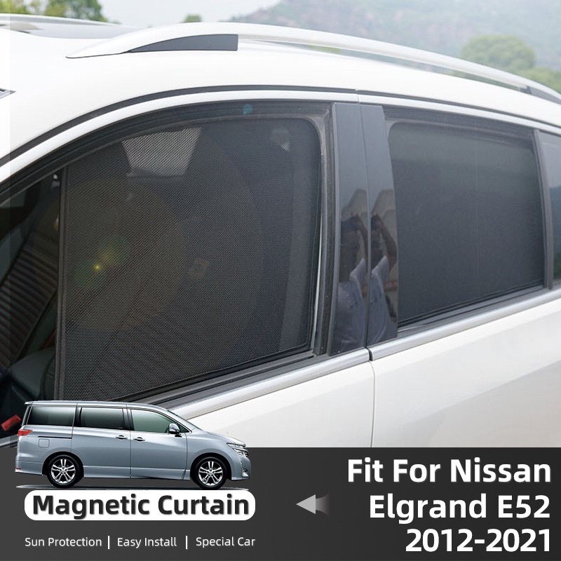 ม่านบังแดดแม่เหล็ก ด้านหน้า และด้านหลัง สําหรับ Nissan Quest Elgrand E52 2012-2023