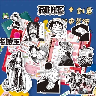 ❉ Classical Black & White . ONE PIECE Series 01 Stickers ❉ 60Pcs/Set DIY Fashion Decals Doodle Stickers