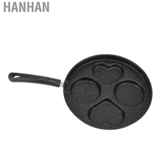 Hanhan Breakfast Cooking Pan Egg Frying Pan 4 Cups Stick Proof Even Heating Iron Breakfast Cooker Pan for Pancake Bacon Burger