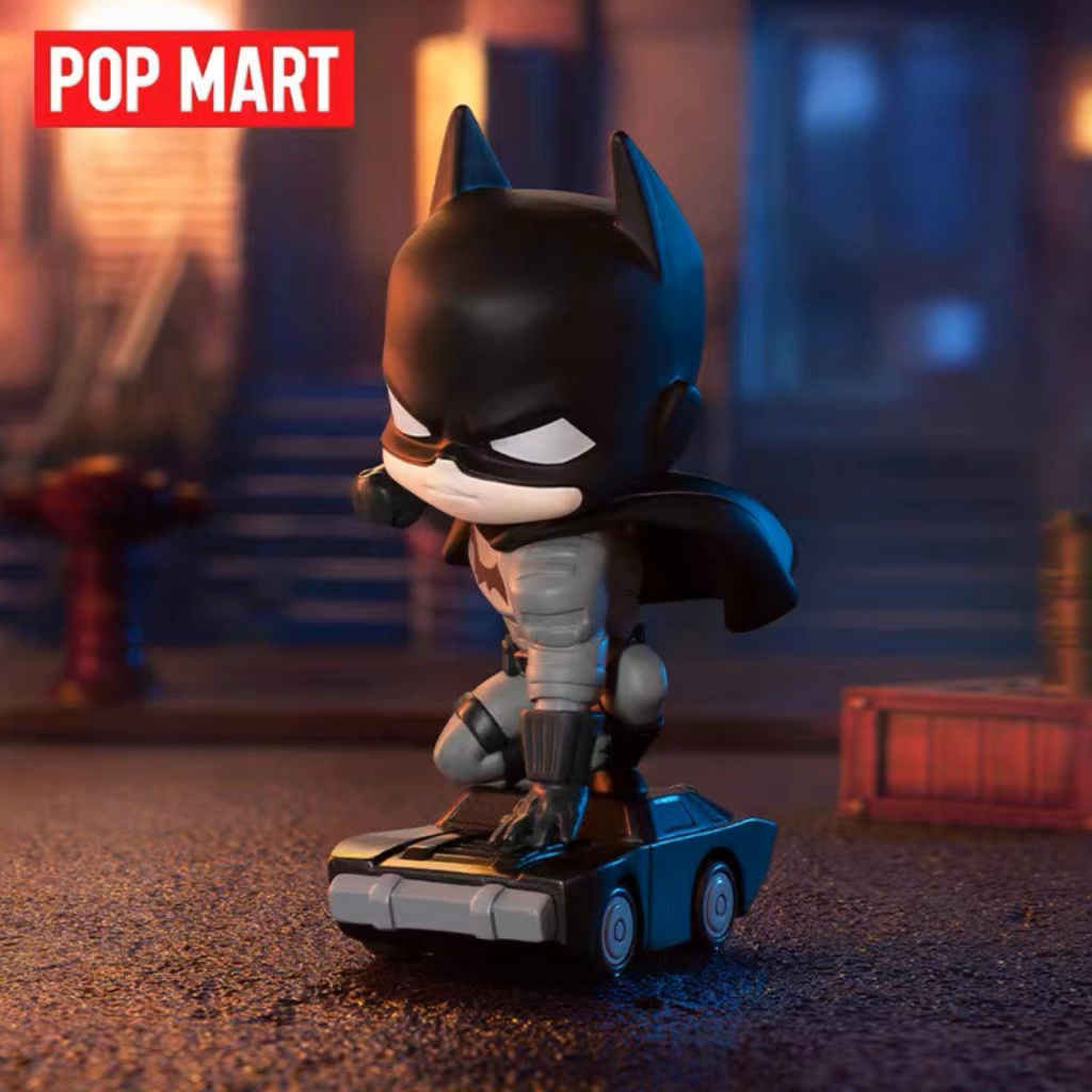 【ของแท้】POPMART Dc Gotham City Series ชุดกล่องสุ่ม ตุ๊กตาฟิกเกอร์ซ่อน 12 แบบ เครื่องประดับ ของขวัญ