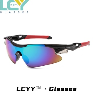 Lcyy2023 ใหม่ แว่นตากันแดด กันลม สําหรับเล่นกีฬา ขี่จักรยาน กลางแจ้ง 9206