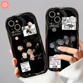 เคสโทรศัพท์มือถือ Tpu นิ่ม ขอบโค้ง ลายภาพวาดสีน้ํามัน รูปดอกกุหลาบ 3D สําหรับ Oppo A17 A95 A15 A54 A17K A57 A96 A16 A1K A7 A31 A53 A77S A12 A55 A76 A15s A16s A77 A3s A52 A5 A74 A5s A16k A9