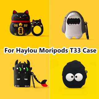 พร้อมส่ง!  เคสหูฟัง แบบนิ่ม ลายการ์ตูน สําหรับ Haylou Moripods T33 T33