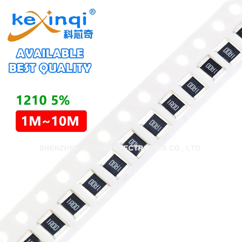 100 ชิ้น/ล็อต SMD 1210 ตัวต้านทาน 5% 1/2W 0.5W ความต้านทาน 0R โอห์ม 5.6M 6.2M 6.8M 7.5M 8.2M 1.5M 1.
